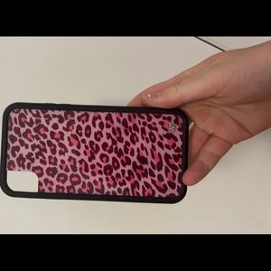 pink leopard XR Wildflower phone case